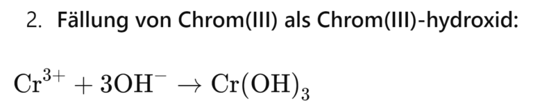 Entfernung von Chrom aus Abwasser