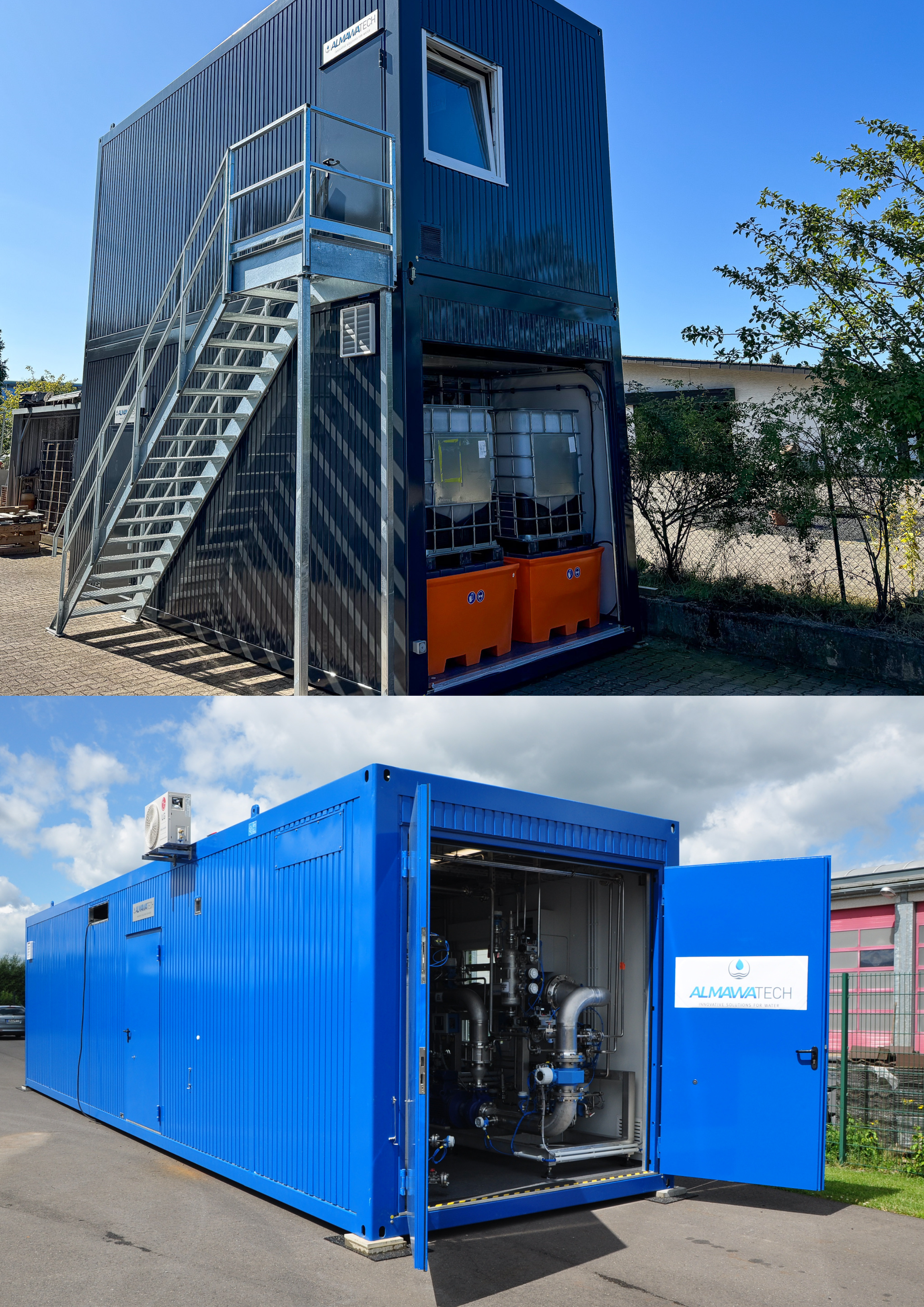 Abwasserbehandlungsanlagen und Wasseraufbereitungsanlagen in Containerbauweise